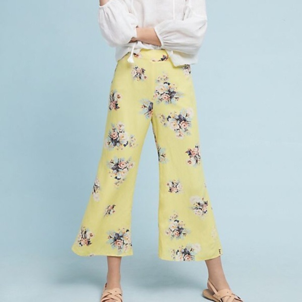 Anthropologie (Feather Bone) wide leg pants